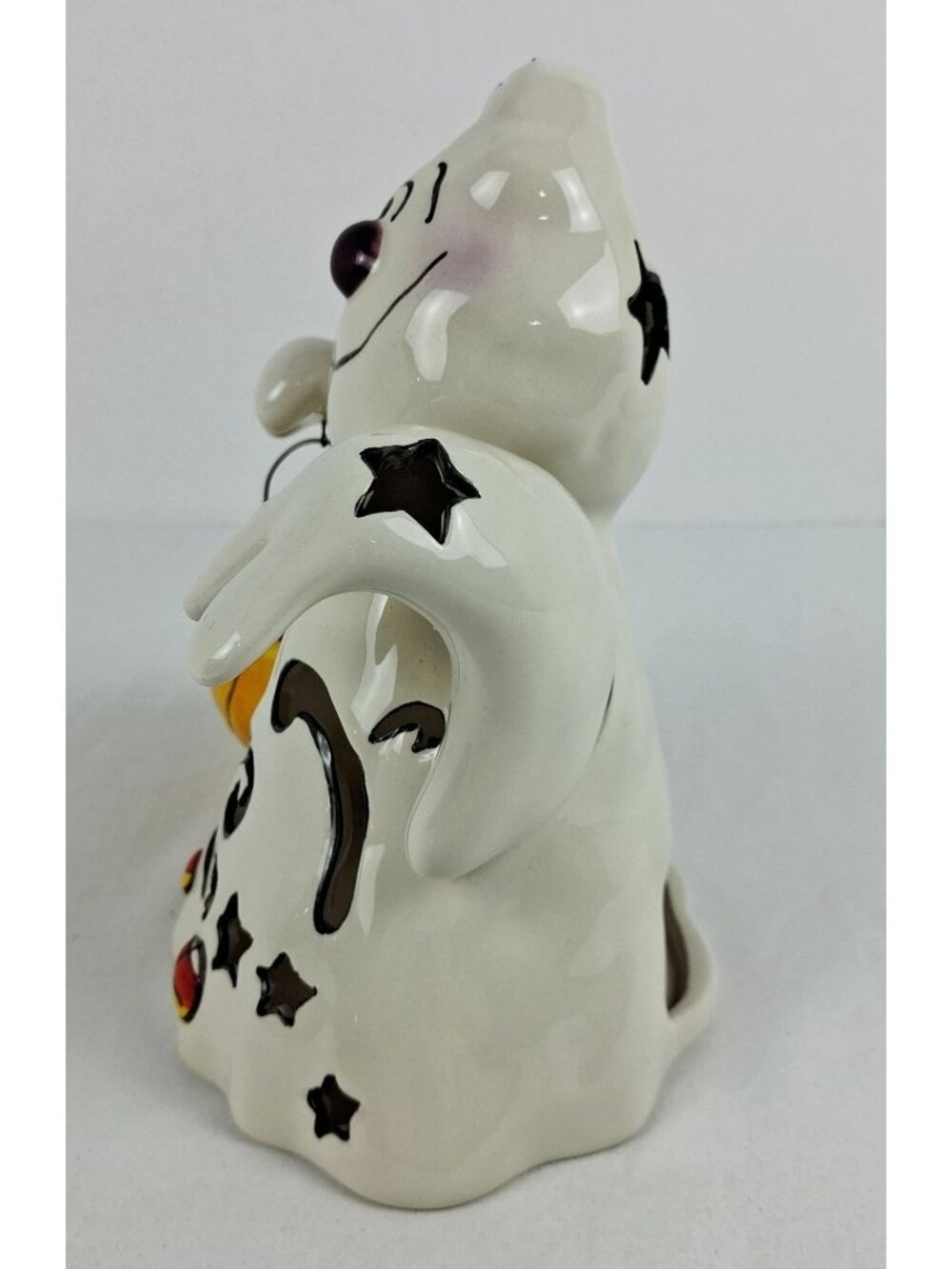 Blue Sky Ceramics Halloween Ghost Jack-O-Lantern Tealight Candle Holder - Picture 7 of 7